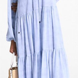 Micheal Kors  Embellished Printed Georgette Dress